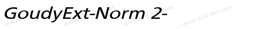 GoudyExt-Norm 2字体转换